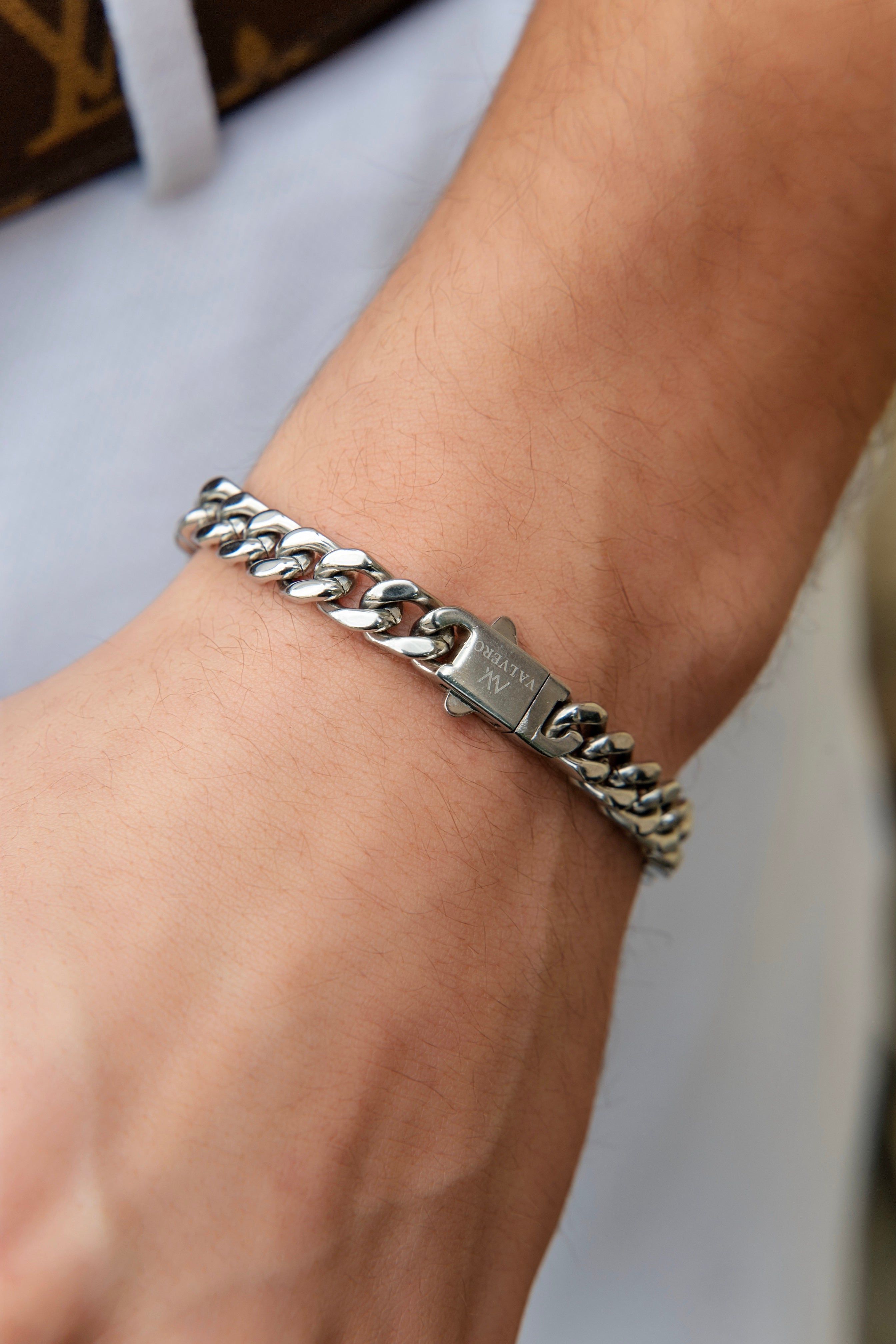 Timeless Set ~ Fiero Sterling Silver Watch & Mens Bracelet Sterling Silver
