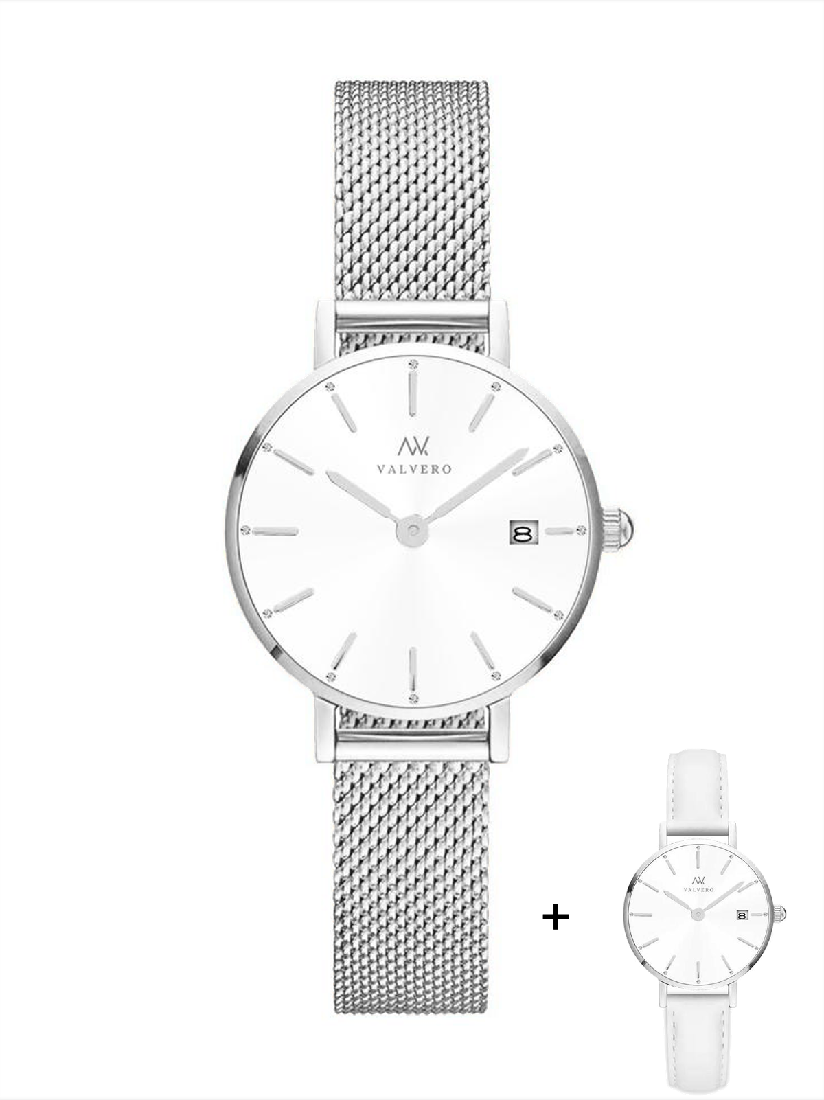 Amara Petite Watch - Sterling Ivory