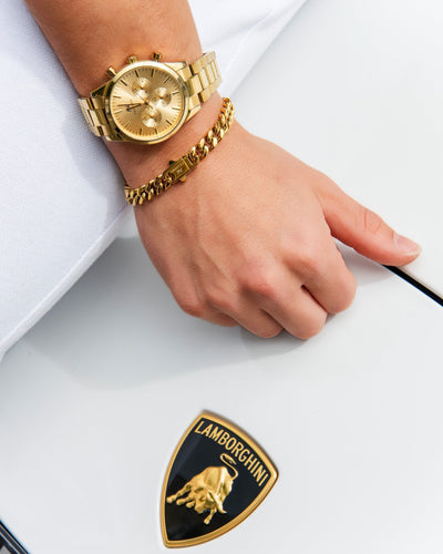 Timeless Set ~ Inferno Luxe Gold Watch & Vero Bracelet Luxe Gold