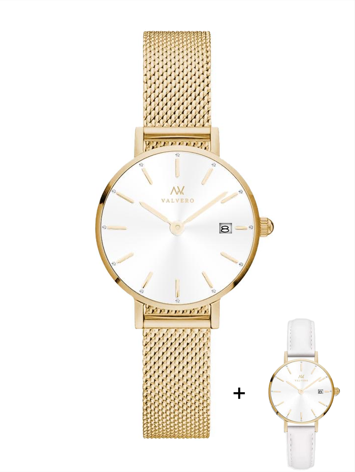 Signature Set ~ Amara Luxe Gold Petite Watch & Luxe Gold Velora Bangle