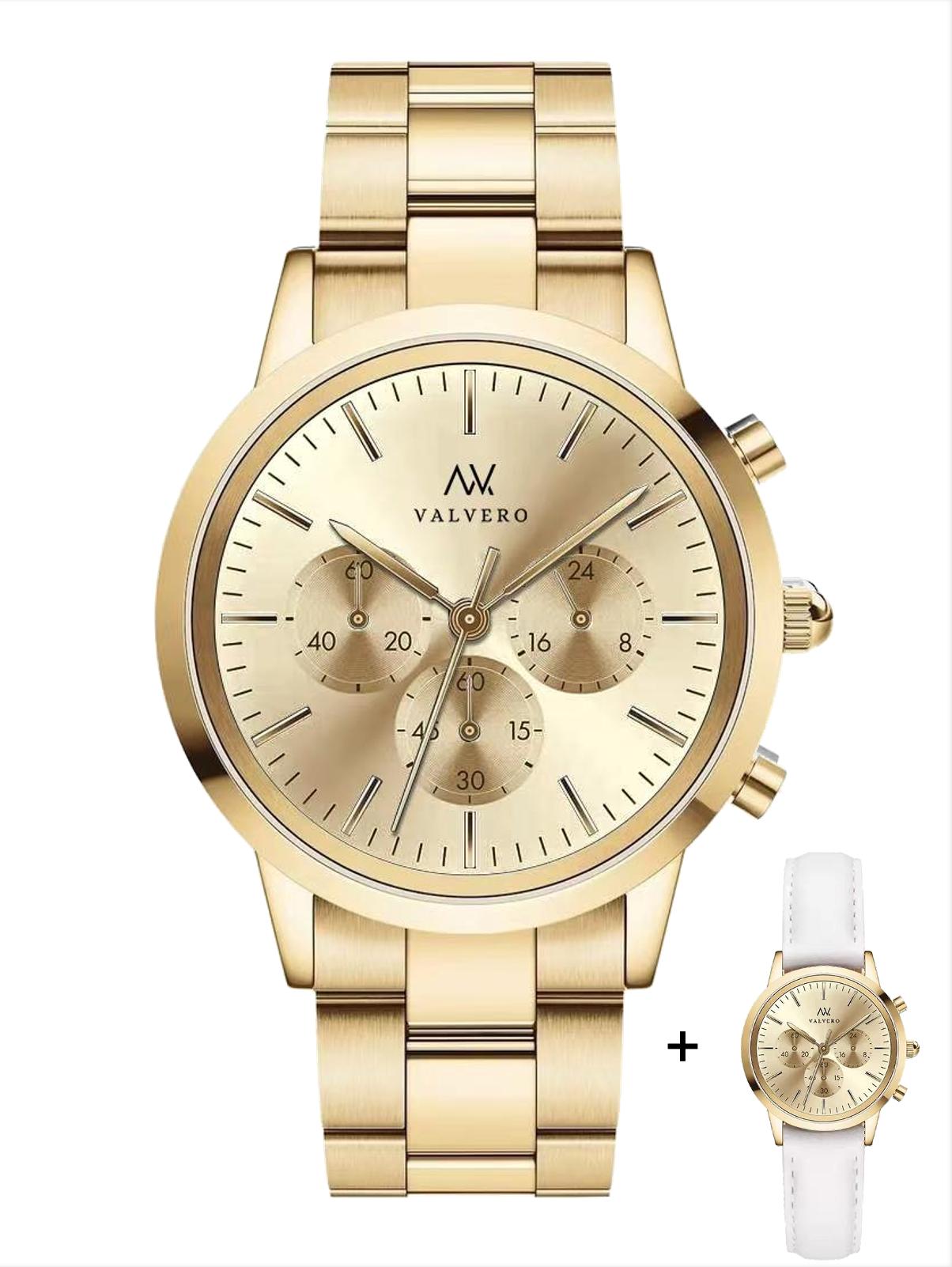 Timeless Set ~ Fiero Luxe Gold Watch &  Vero Bracelet Luxe Gold